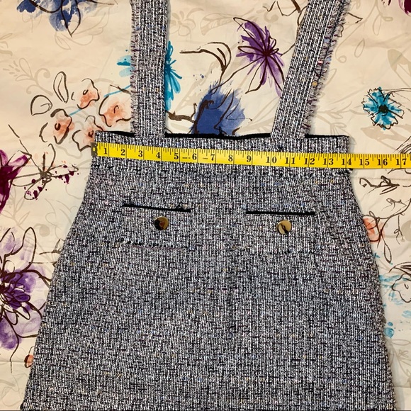 Zara Tweed Skirt with Suspenders - Picture 8 of 14
